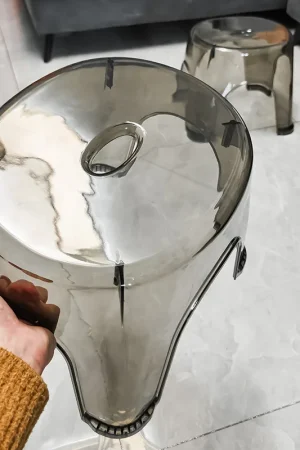 Acrylic Bathroom Shower Non-slip Stool Transparent Small Low Stool for Kids Home Living Room Bathroom Simple Modern Furniture