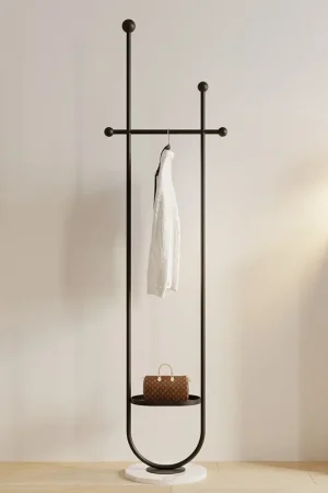 Stand Portable Clothes Rack Bedroom Floor Holder Clothes Hanger Hat Rack Home Modern Perchero De Pie Clothing Store Furniture