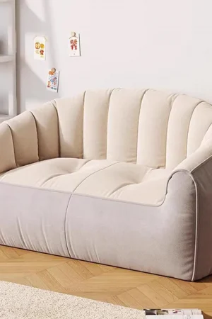 Lazy Sofa Soft Modern 2 Seater Furniture Small Sofa Couch Accent Chair Tatami for Office Guest Room Floor Rental House Home